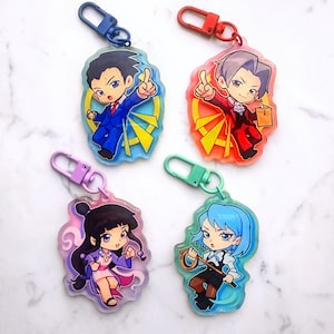 Ace Attorney Acrylic Charms (2.5")