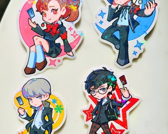P3-5 Protagonists Vinyl Holographic Stickers (3&quot;)