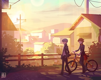 Inaba Sunset Print - Persona (8.5x11 inch)