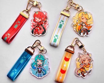 Xenoblade 2 Lanyard Keychain Charms (2.5&quot;)
