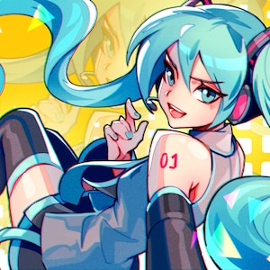 Hatsune Miku Vocaloid Print (5x7&quot;, 8.5x11&quot;)