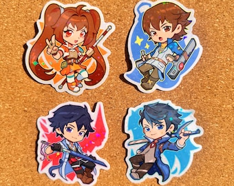 Trails Protagonists Vinyl Holographic Stickers (3&quot;)