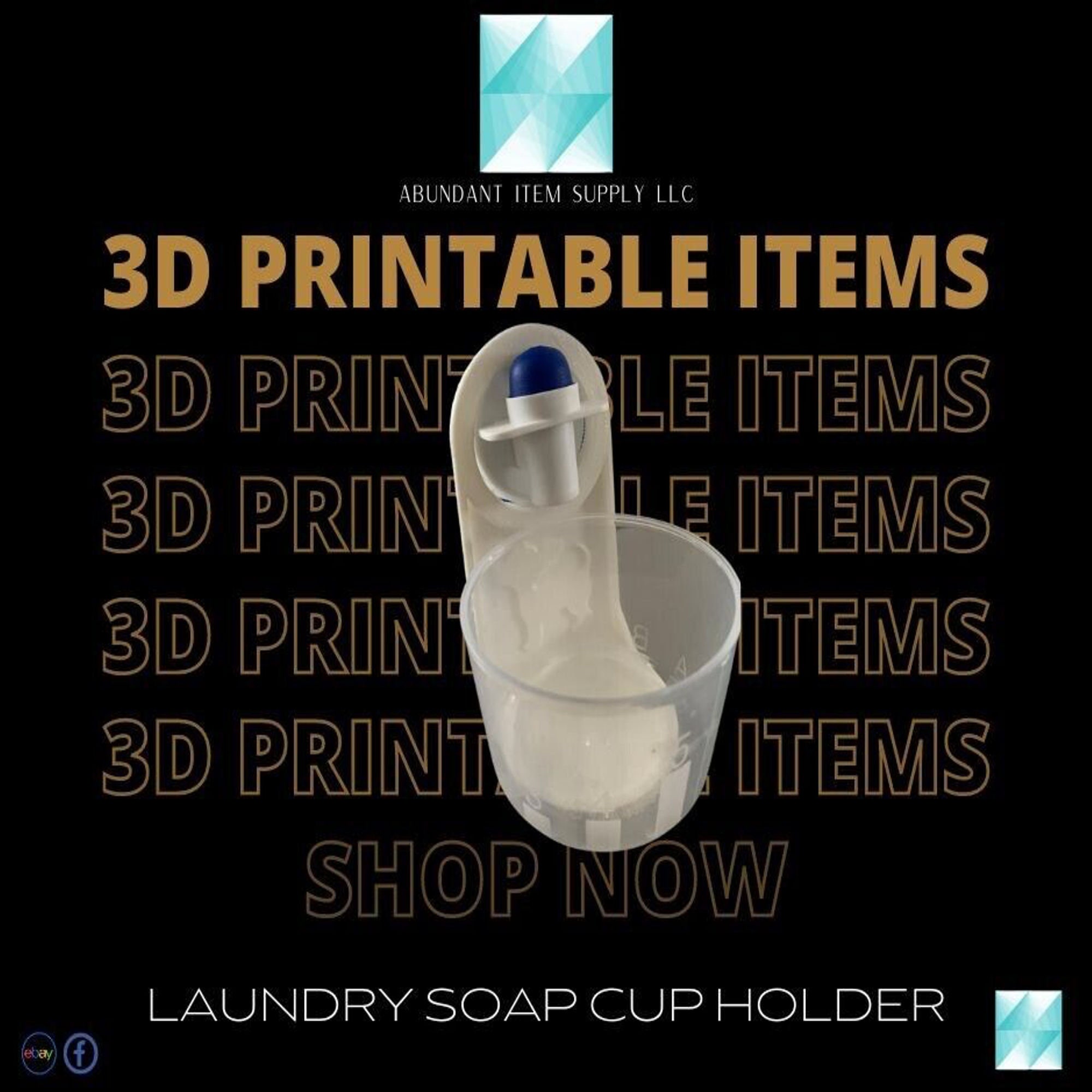 Laundry detergent cup holder - 3D model by TheJoyOfPrinting on Thangs