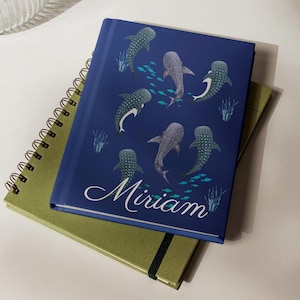 Personalized Whale Shark Journal: Hardbound Marine Life Notebook