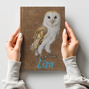 Personalized Barn Owl Journal: Wildlife Lover Gift