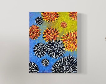Feel the Flowers - Original Abstract Acrylic Painting on Canvas
