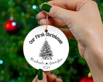 Ornament Personalized Our First Christmas