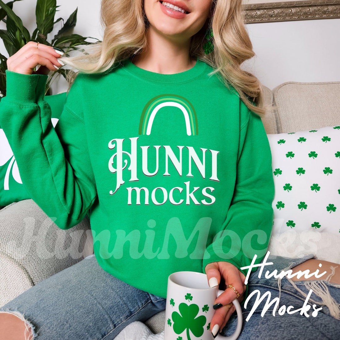 gildan irish green hoodie st patricks day