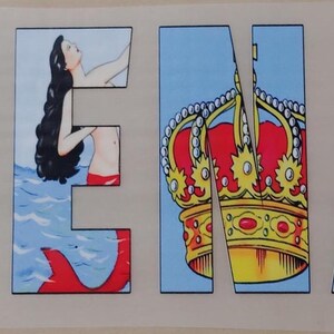DTF Print Buenas Corona Sirena Loteria Bingo Heart Cards Cartas Mexico Flag Colors Ready to Press