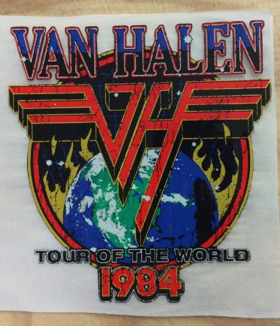 1 - DTF Van Halen Rock Band Ready to Heat Press DTF Heat Transfer for shirt