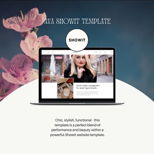 Social Media Manager Website Template, Marketing Agency Website, Virtual Assistant Website, Showit Website Template, Consulting, Coach, UGC