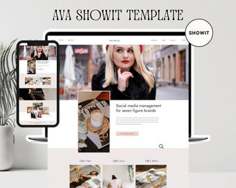 Showit Website Template: Marketing, Coach, Virtual Assistant
