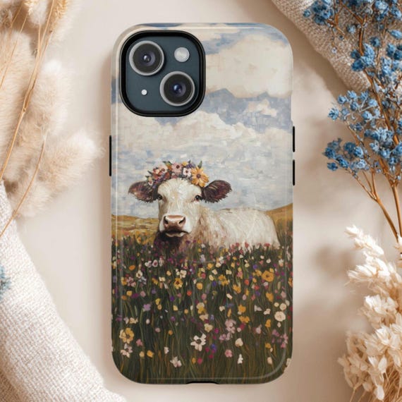 Cow Tough Phone Case: Magsafe Compatible iPhone 14 15 16 17