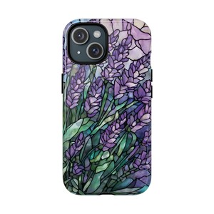 Lavender Tough Phone Case: Magsafe Compatible iPhone 14 15 16 17, Flower Phone Case image 8