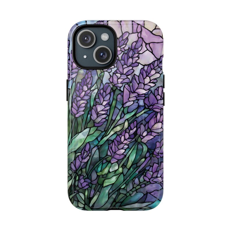 Lavender Tough Phone Case: Magsafe Compatible iPhone 14 15 16 17, Flower Phone Case image 8