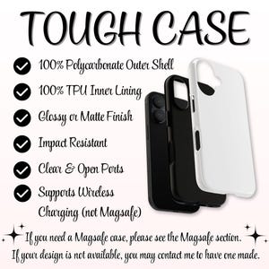 Stained Glass Purple Floral Tough Phone Case: Fits iPhone, Galaxy, Pixel image 5