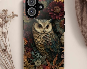 Owl Tough Phone Case: Fits iPhone, Galaxy, Pixel