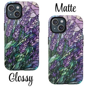 Lavender Tough Phone Case: Magsafe Compatible iPhone 14 15 16 17, Flower Phone Case image 4