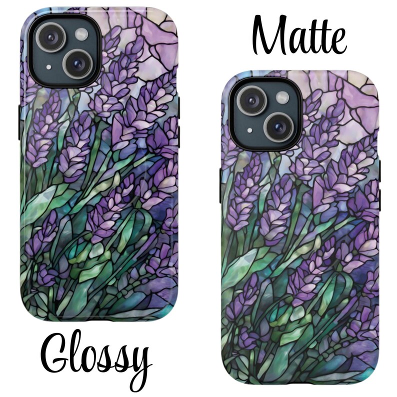 Lavender Tough Phone Case: Magsafe Compatible iPhone 14 15 16 17, Flower Phone Case image 4