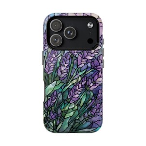 Lavender Tough Phone Case: Magsafe Compatible iPhone 14 15 16 17, Flower Phone Case image 9