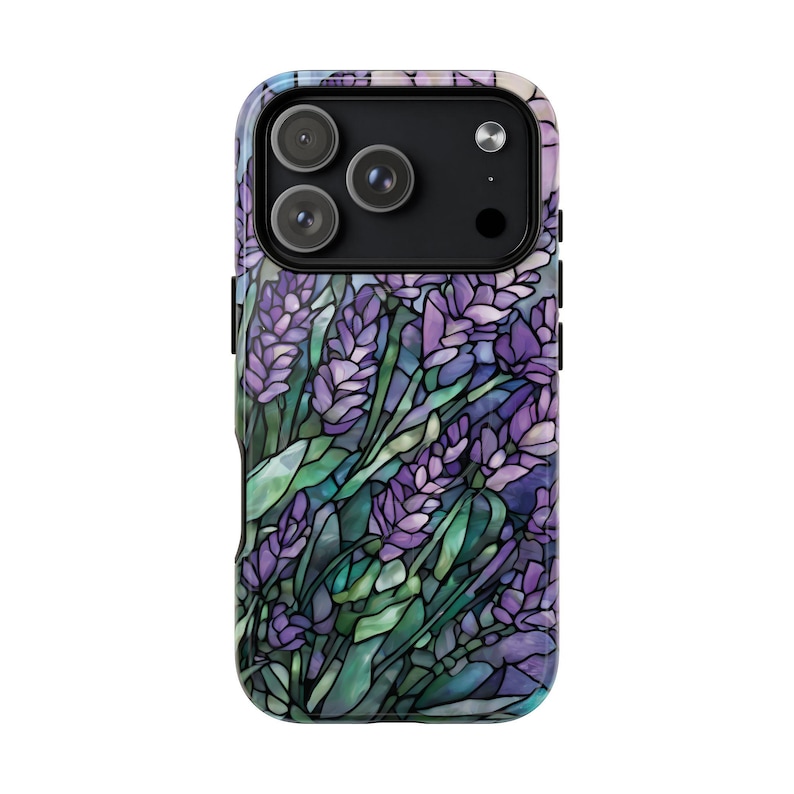 Lavender Tough Phone Case: Magsafe Compatible iPhone 14 15 16 17, Flower Phone Case image 9