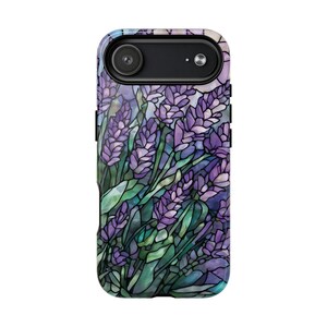 Lavender Tough Phone Case: Magsafe Compatible iPhone 14 15 16 17, Flower Phone Case image 12