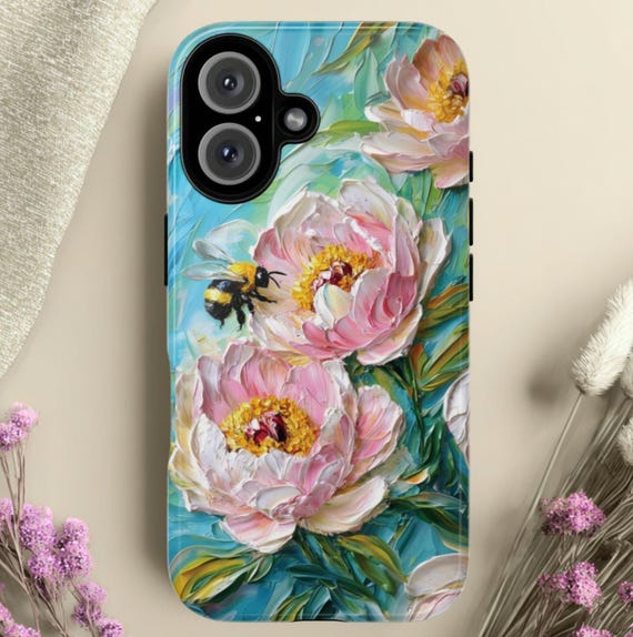 Spring Floral Tough Phone Case: Fits iPhone, Galaxy, Pixel