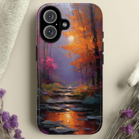 Autumn Forest Tough Phone Case: Fits iPhone, Galaxy, Pixel