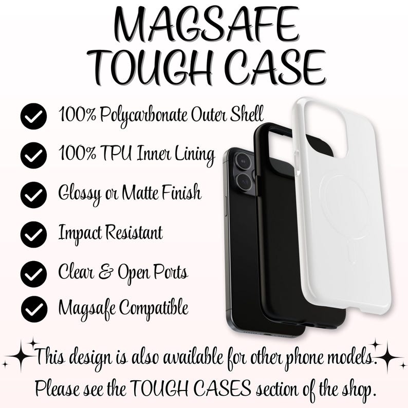 Lavender Tough Phone Case: Magsafe Compatible iPhone 14 15 16 17, Flower Phone Case image 5