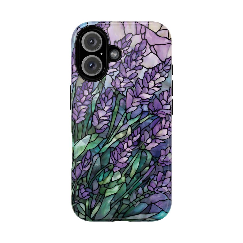 Lavender Tough Phone Case: Magsafe Compatible iPhone 14 15 16 17, Flower Phone Case image 11