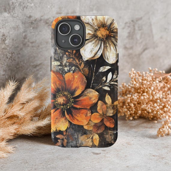 Flower Phone Case, Fits iPhone, Samsung Galaxy & Google Pixel Models, Floral Phone Case, Rustic Phone Case, Tough Phone Case, Earthy Case