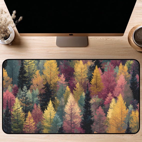 Autumn Forest Desk Mat | 12x18, 12x22, 16x32