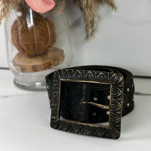 Vintage Square Stud Western Belt - Etsy display picture 3
