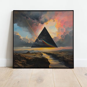 Pink Floyd Digital Wall Art - Pink Floyd - Stampa digitale Pink Floyd - Pink Floyd Time - Dark Side of the Moon - Pink Floyd Art - Arte digitale
