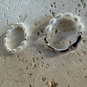 Handmade mother-of-pearl rings