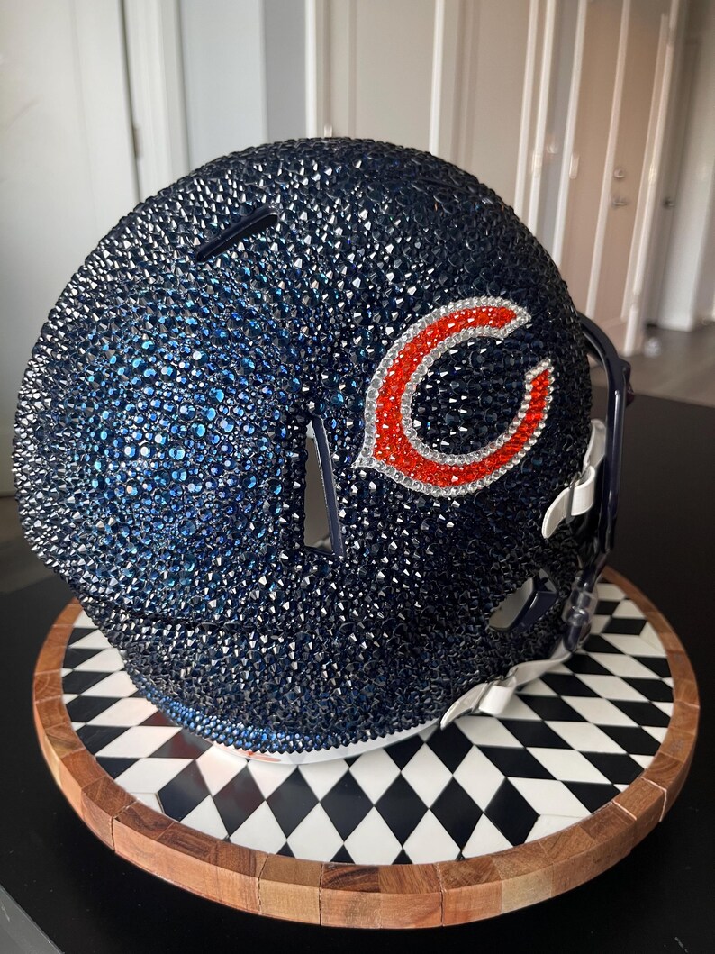 Nfl Logo Rhinestone NFL Rhinestone Helmet- Perfect for Fans and Collectors! - Etsy
