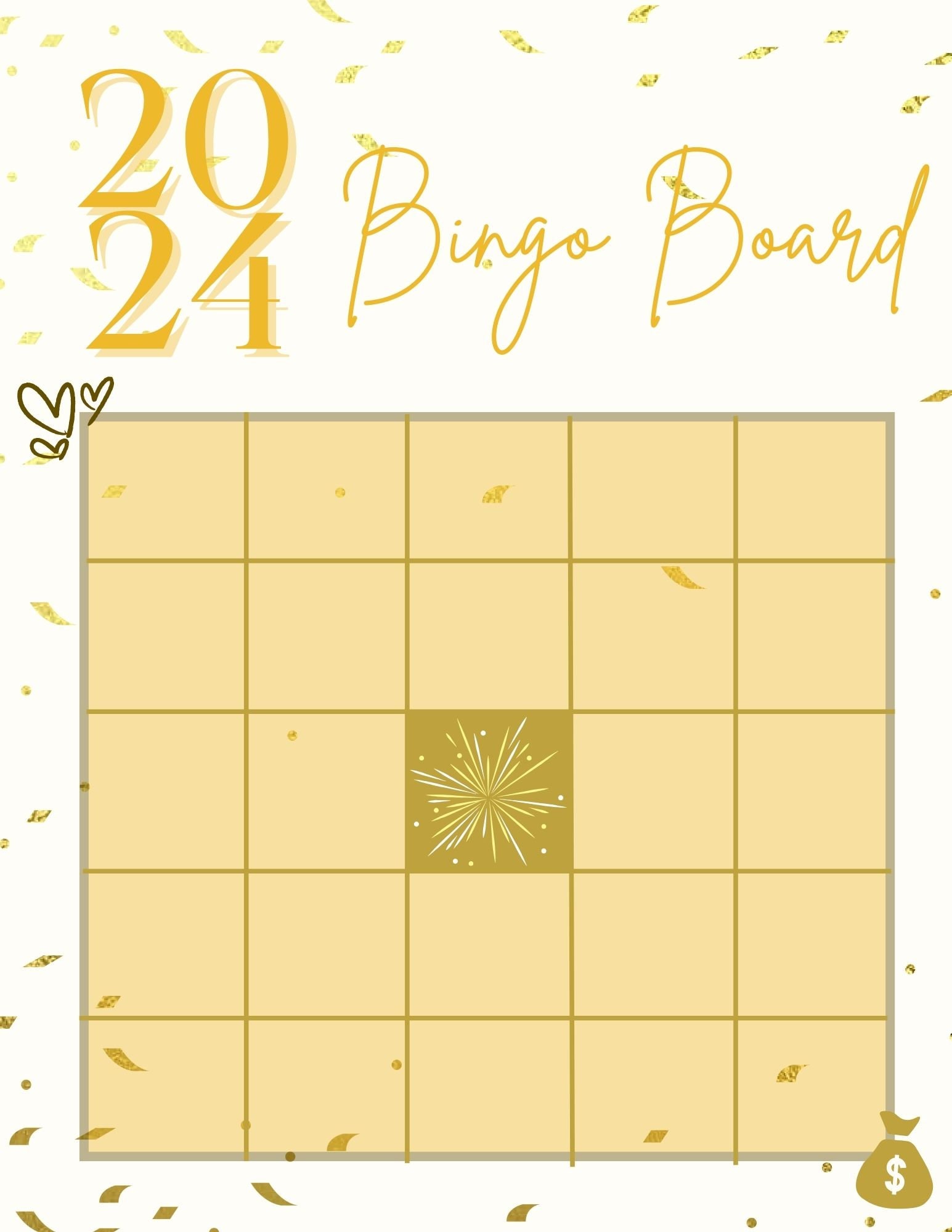2024 Digital Bingo Card Template Manifestation Template Goal Planner 2024 Digital Bingo Card Template Manifestation Template Goal Planner