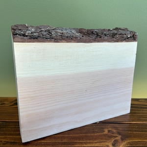 Small Wood Live Edge Board - 10" x 7.5"
