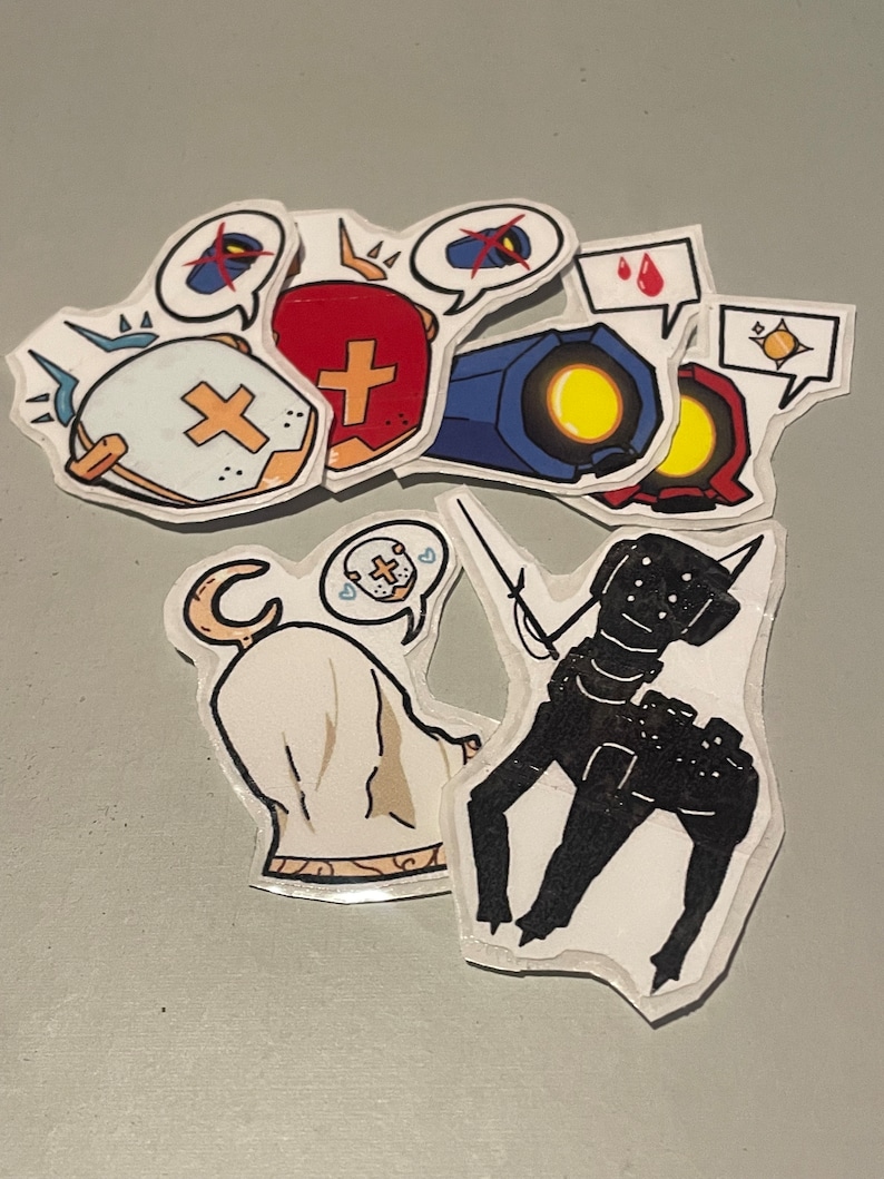ULTRAKILL Character Stickers V1, V2, Ferryman, Gabriel, Earthmover image 3