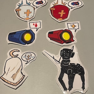 ULTRAKILL Character Stickers V1, V2, Ferryman, Gabriel, Earthmover image 2