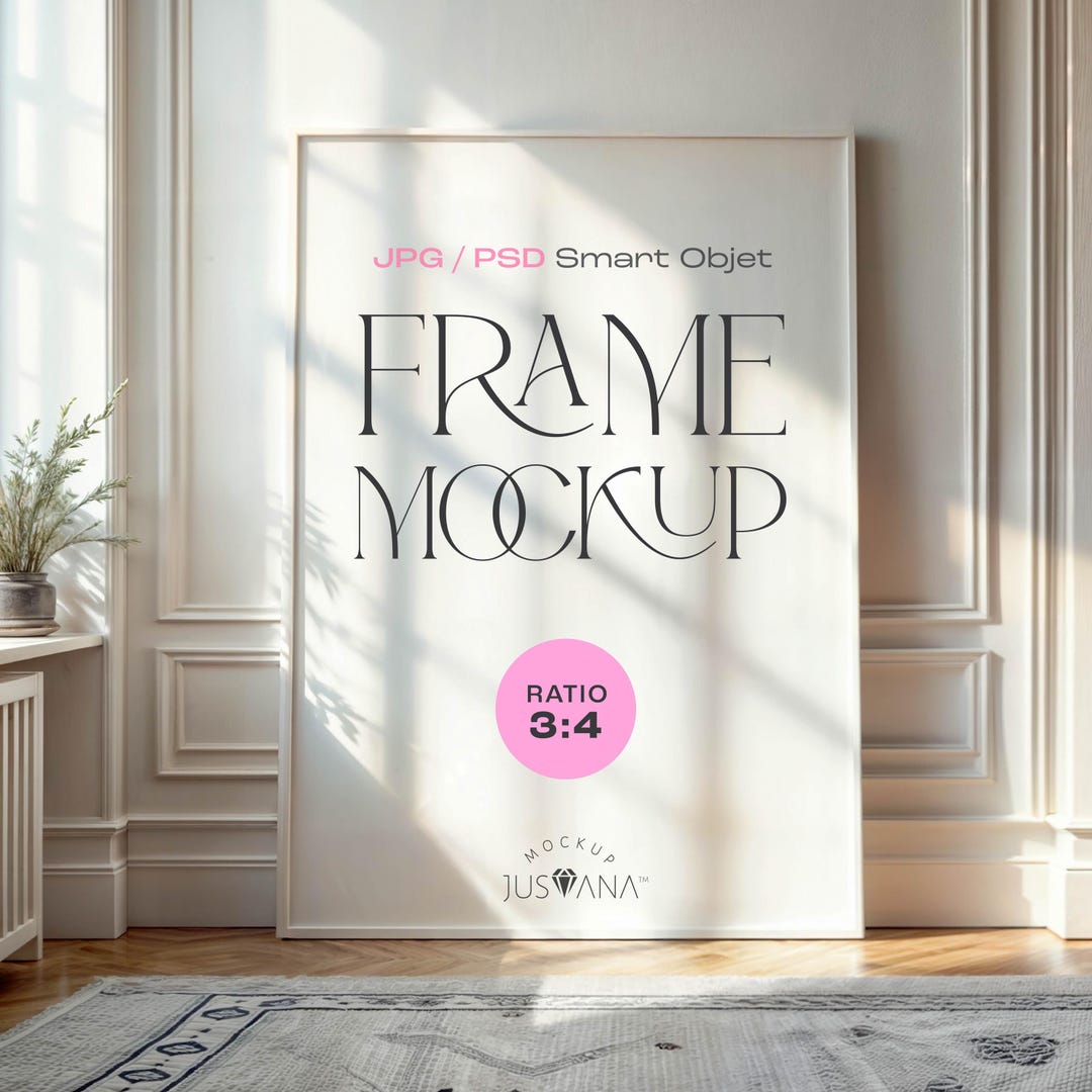 Mocka Frame Artwork Frame, Frame Mockup, Vintage Frame Mockup, Frame Gallery Mockup ...