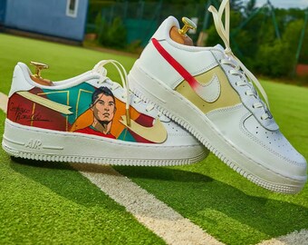 Cristiano Ronaldo Air Force 1 Custom Custom Schuhe Männer, Custom Air Force 1 Cartoon, Custom Sneaker Frau