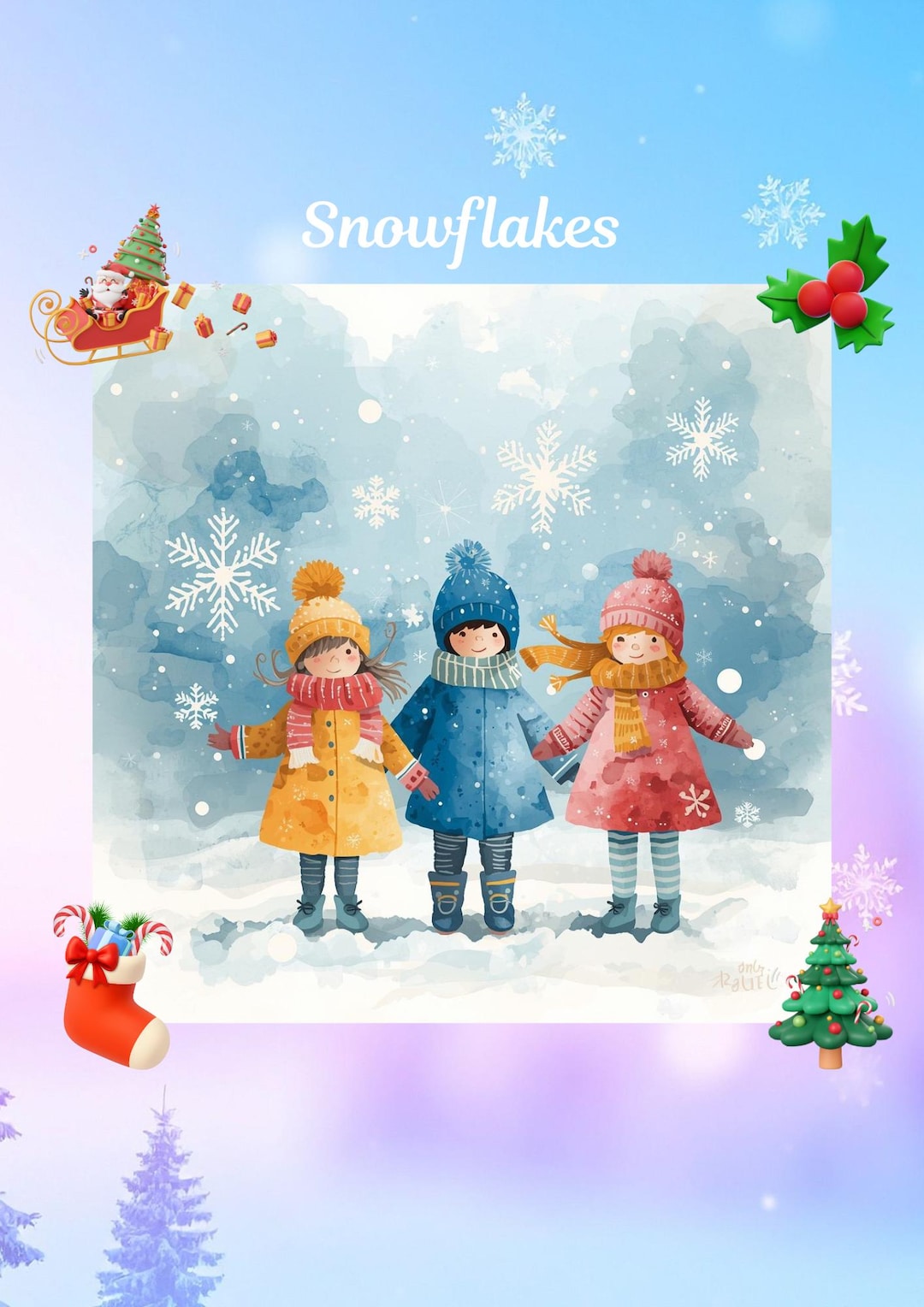 Winter Activities Scripts Christmas Snowflakes Play Script for Kids | Winter Classroom Activity ...
