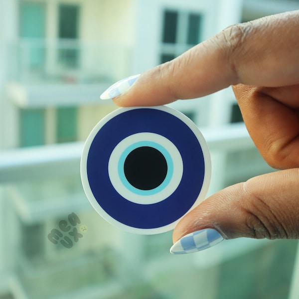 Evil Eye Sticker - Third Eye - Protective Symbol - Blue Eye - Laptop, Phone, Water Bottle, etc. Waterproof, UV Resistant, HQ Sticker