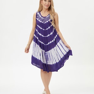 Tie Dye Dress, Resort wear, Beach cover up, Umbrella dress, Boho Hippie, Plus Size, One Size fits all, Womens Summer dress, Sun dress