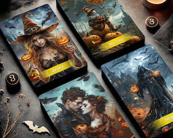Tarot Deck, Tarot Card Deck, Tarot Deck with Guidebook, 78 Tarot Cards, Halloween Tarot Deck, Oracle Deck, Tarot Gift for Beginner