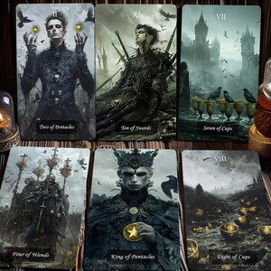 Horror Tarot Deck, Scary Oracle Cards, 78-delige kaartenset