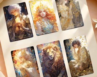 Tarot Deck, Tarot Card Deck, Tarot Deck with Guidebook, Complete Tarot with 78 Cards, Unique Oracle Deck, Anime Tarot Deck