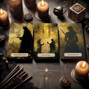Shadow Tarot Deck With Guidebook Tarot Card Deck Unique Tarot Cards 