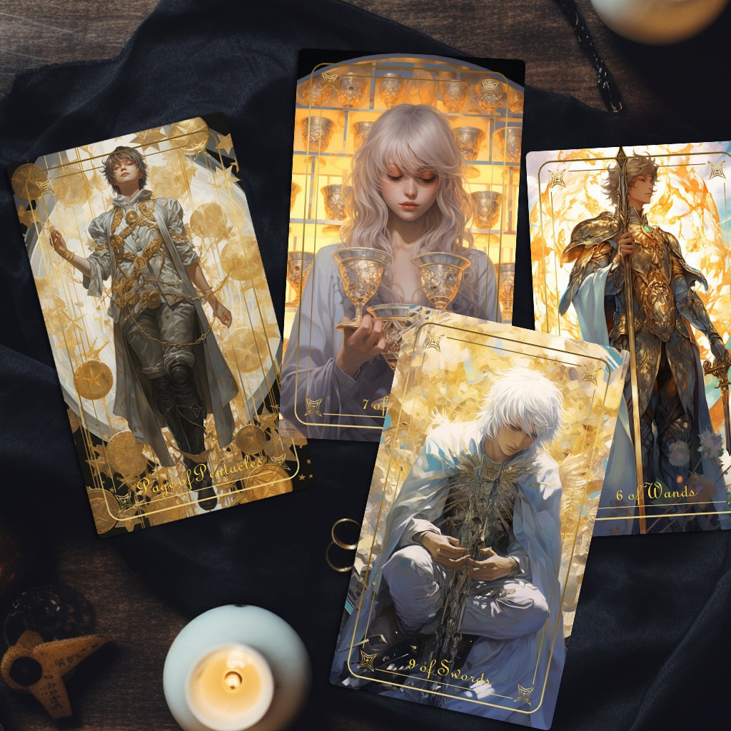 Tarot Deck, Tarot Card Deck, Tarot Deck With Guidebook, Animes Tarot ...